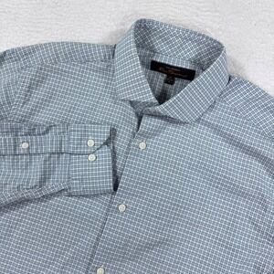 The Original Ben Sherman Mens Blue Plaid Button Down Shirt‎ Size M